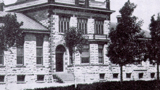 Vintage image of Brown Hall